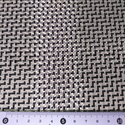 CARBON-ARAMID FIBRE 210GR 122CM 1M2 (KEVLAR)