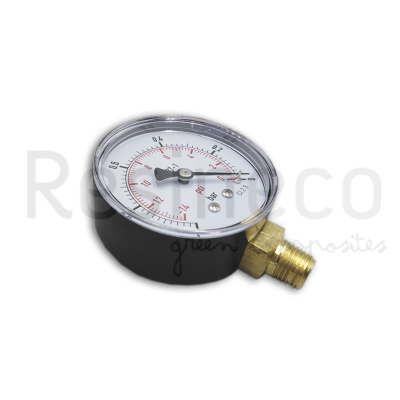 RADIAL VACUUM GAUGE 1/4" 63MM -1 BAR