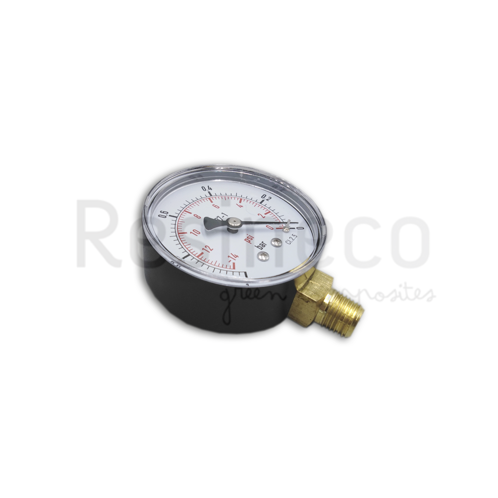 MEDIDOR DE VÁCUO RADIAL 1/4" 63MM -1 BAR