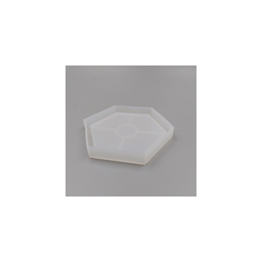 SILICONE MOULD - HEXAGONAL TRAY 10 cm