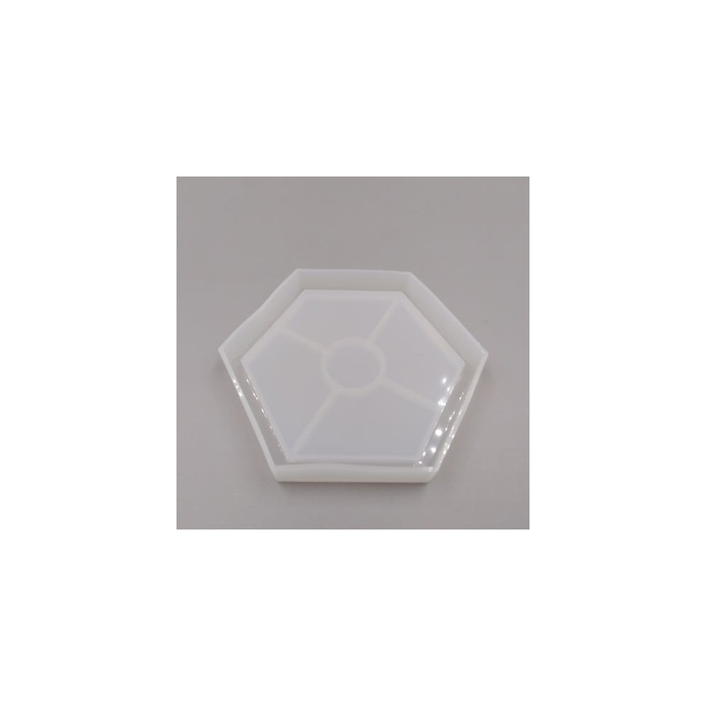 SILICONE MOULD - HEXAGONAL TRAY 10 cm