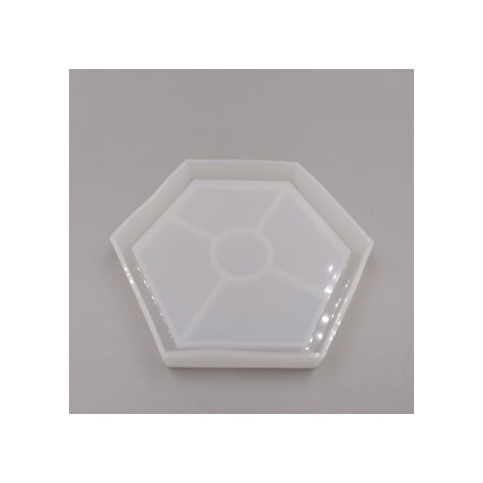 SILICONE MOLD - hexagonal TRAY 10 cm
