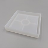SILICONE MOULD - SQUARE COASTER WITH 10CM RIM