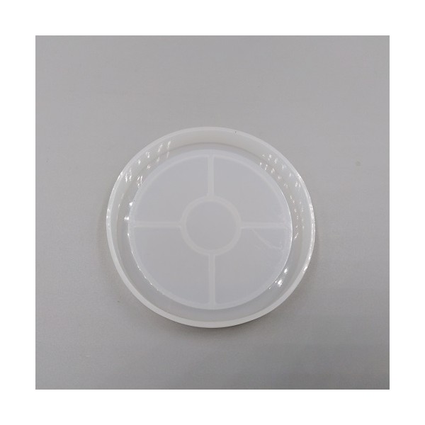 molde de silicona para posavasos circular con borde de 8 cm, para
