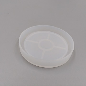 molde de silicona para posavasos circular con borde de 8 cm, para