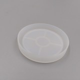 SILICONE MOULD - ROUND COASTER WITH RIM 8CM
