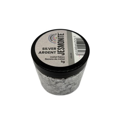 Jesmonite, 5 g (metal flakes silver)