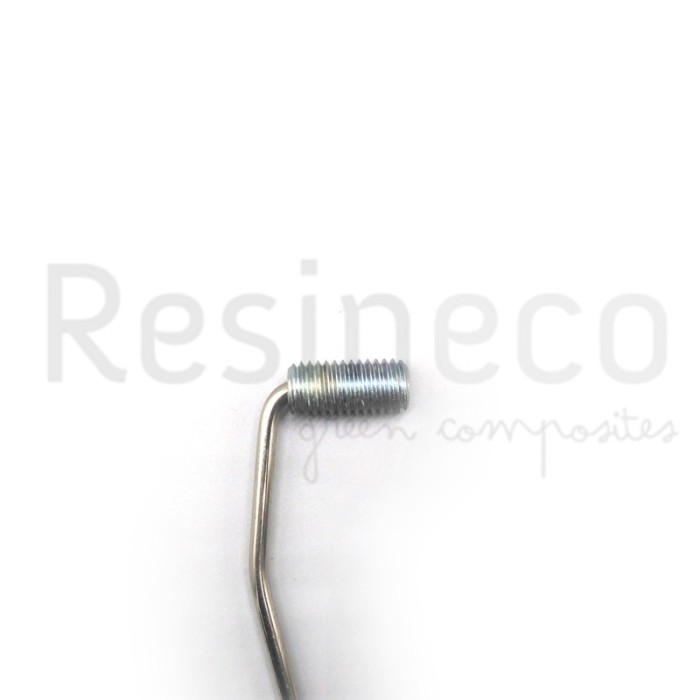 VERTICAL KNURLED ROD METAL 10X25MM