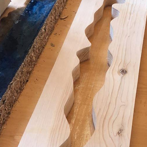 mesa epoxi madera